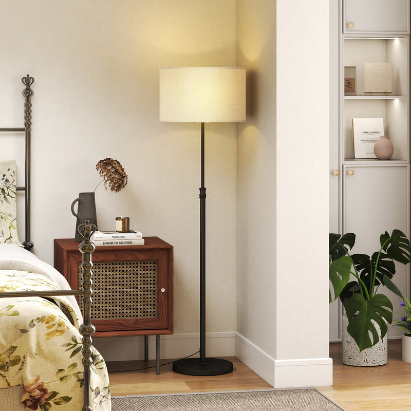 Floor Lamp with Remote Control for Adjustable Reading and Relaxing Light Black Beige