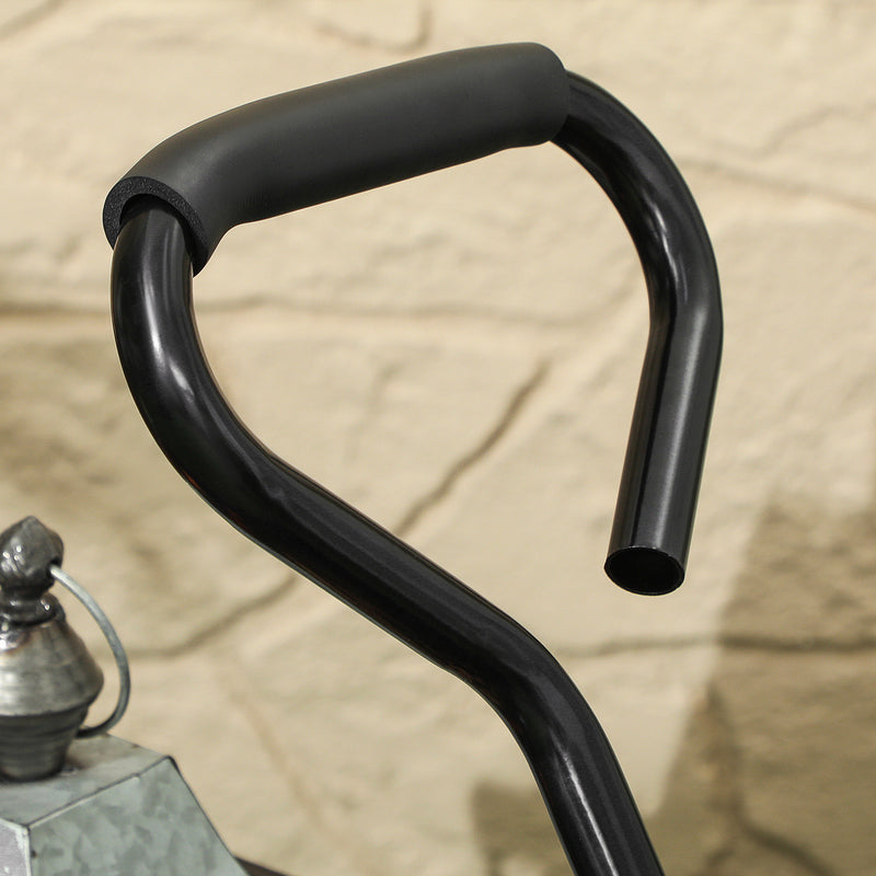 Green 114L Steel Frame Garden Cart Trolley for Heavy Loads by Outsunny