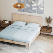 Floating Bedside Tables Set of 2 with Drawer and Shelf for Space Saving Bedroom Storage Rustic Brown AOSOM