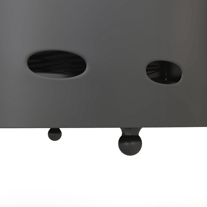 Smokeless Fire Pit 38cm Portable Wood Burning Stove With Spark Screen and Poker by Outsunny