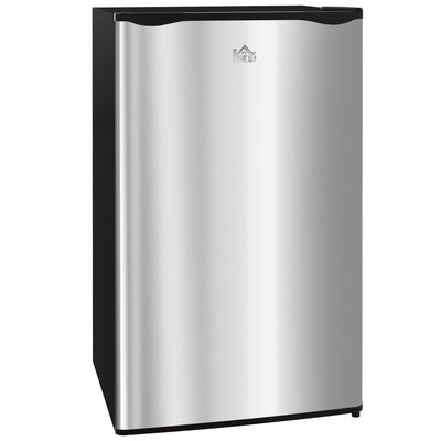91 Litre Silver Under Counter Fridge Freezer with Chiller Box and Thermostat