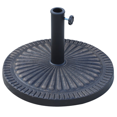14kg Round Resin Garden Parasol Base Outdoor Umbrella Stand Bronze by Outsunny