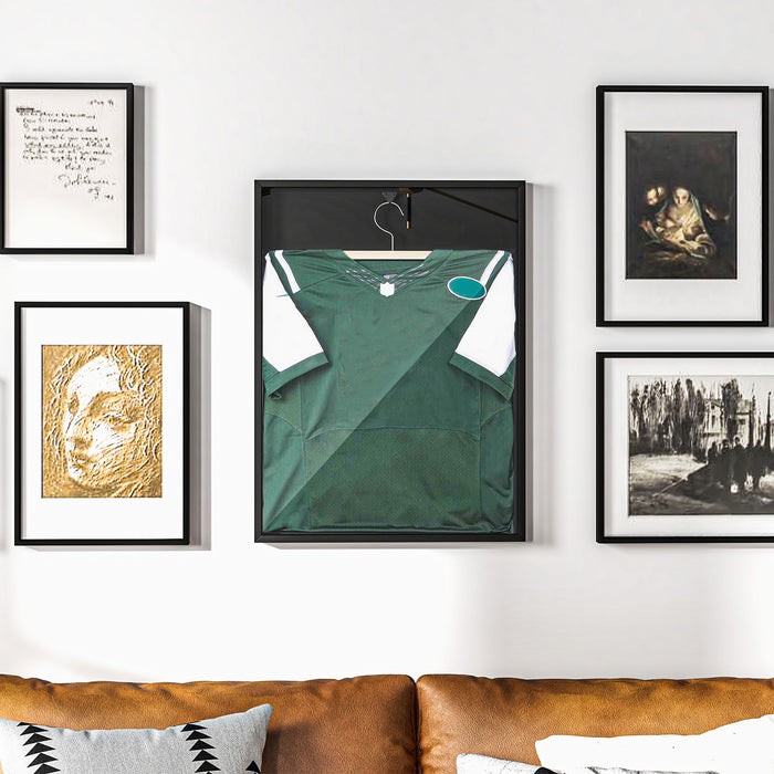 Black 60 x 80cm Shirt Display Frame with Inner Hook and Hanger by HOMCOM