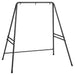 Black Metal Hammock Chair Stand Heavy Duty Frame For Egg Chairs And Porch Swings