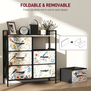 6 Drawer Chest of Drawers with Spacious Storage for Bedroom or Living Room White