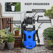 1800W High Pressure Washer 150 Bar Jet Wash Cleaner With Adjustable Spray Nozzle by Outsunny AOSOM