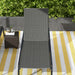 Set of 2 Grey Rattan Sun Loungers With Adjustable Backrest for Garden and Poolside by Outsunny
