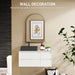 Black Arched Wall Mirror 60 x 90cm for Home and Bedroom by HOMCOM