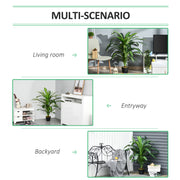 Set of 2 Artificial Dracaena Plants for Home or Office Decor Maintenance Free Green