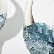 Crane Garden Ornaments Steel Statue Set 2 Piece Outdoor Decor for Patio Pond by Outsunny