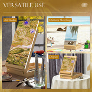 Portable Wooden Table Easel with Storage Adjustable for Painting and Sketching Beech