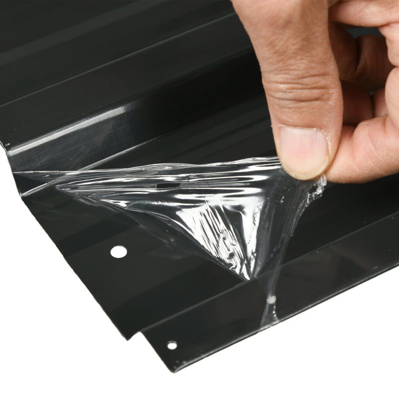 Pack of 24 Galvanised Metal Roofing Sheets for Greenhouse Garage Shed Carport 129 x 45cm Dark Grey by Outsunny