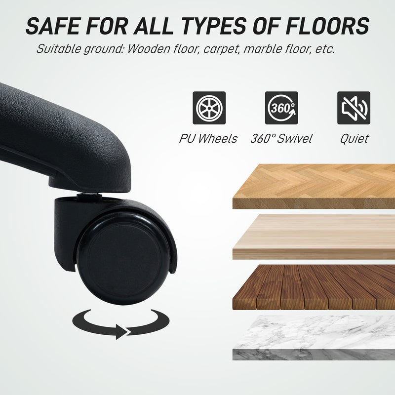 Ergonomic Black Mesh Drafting Chair with Adjustable Armrests and Footrest