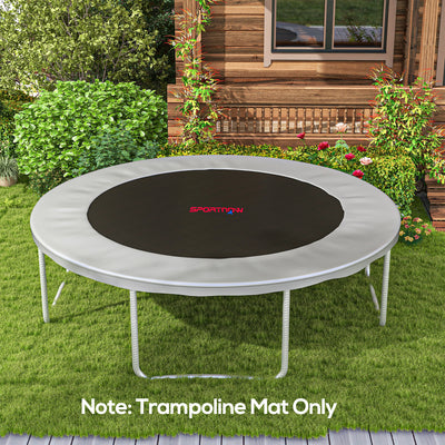 Replacement Trampoline Mat with Spring Tool 72 V Hooks for 12ft Trampoline 14cm Springs Orange by SPORTNOW AOSOM