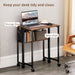 Industrial Drop Leaf Writing Desk 63 cm Space Saving Home Office Work Table