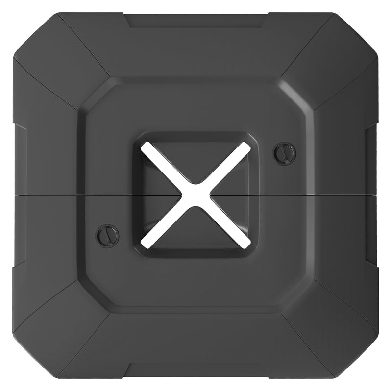Cantilever Umbrella Base Weights for Stable Garden Shade Easy Fill and Store Black AOSOM