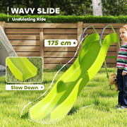 Freestanding Kids Slide with Climbing Ladder for Ages 3-8 Green by AIYAPLAY AOSOM
