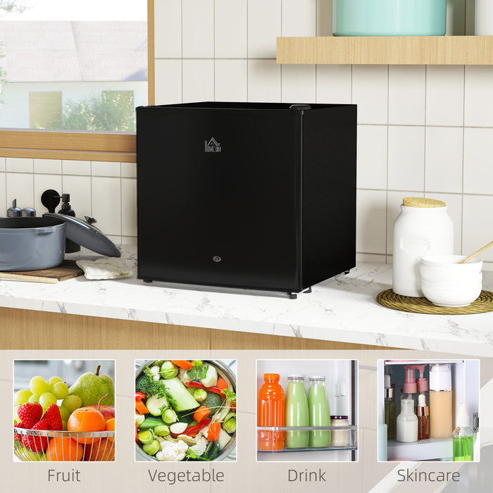 46 Litre Lockable Countertop Fridge in Black by HOMCOM