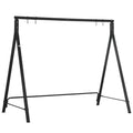 Black Steel Garden Swing Frame Only