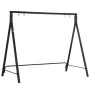 Black Steel Garden Swing Frame Only