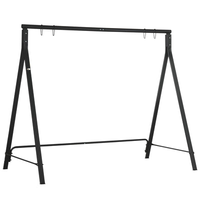 Black Steel Garden Swing Frame Only
