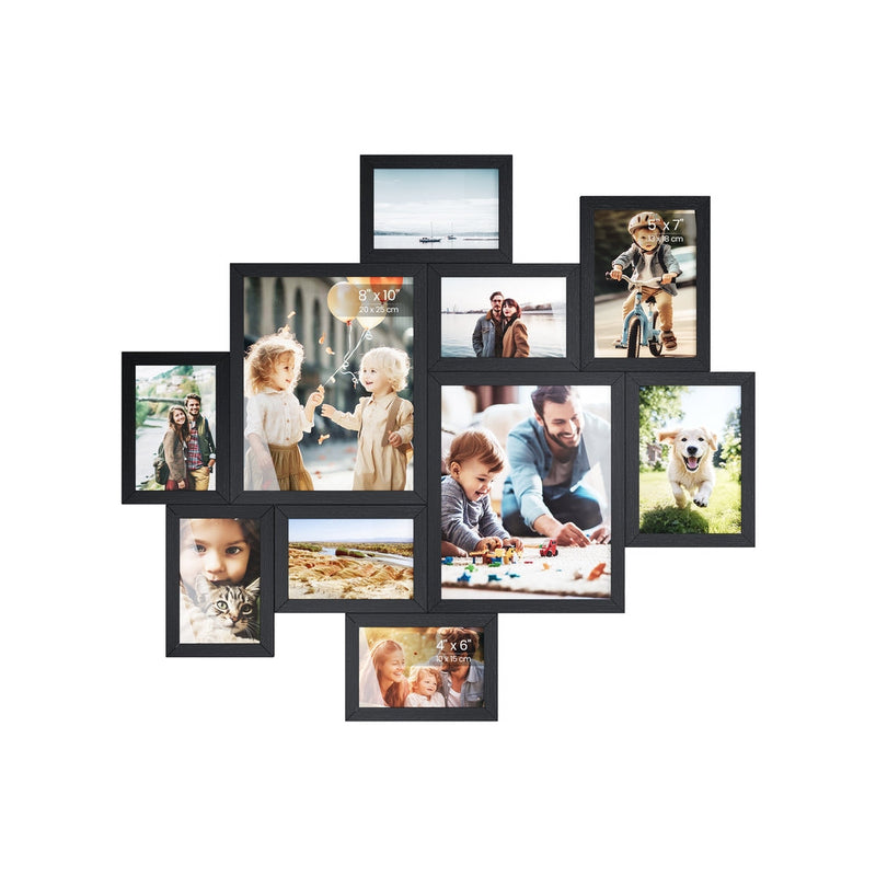 SONGMICS set of 10 black collage picture frames, main shot