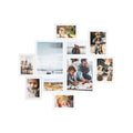 SONGMICS set of 10 white collage picture frames with 8x10, 5x7 and 4x6 inch size labels