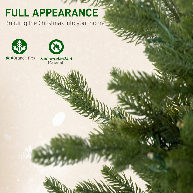 Close-up of tree branches labelled 864 branch tips and flame-retardant material