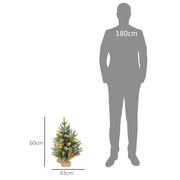 2ft set Christmas tree dimensions diagram with a person for scale