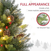 2ft set Christmas tree full appearance panel showing 141 branch tips