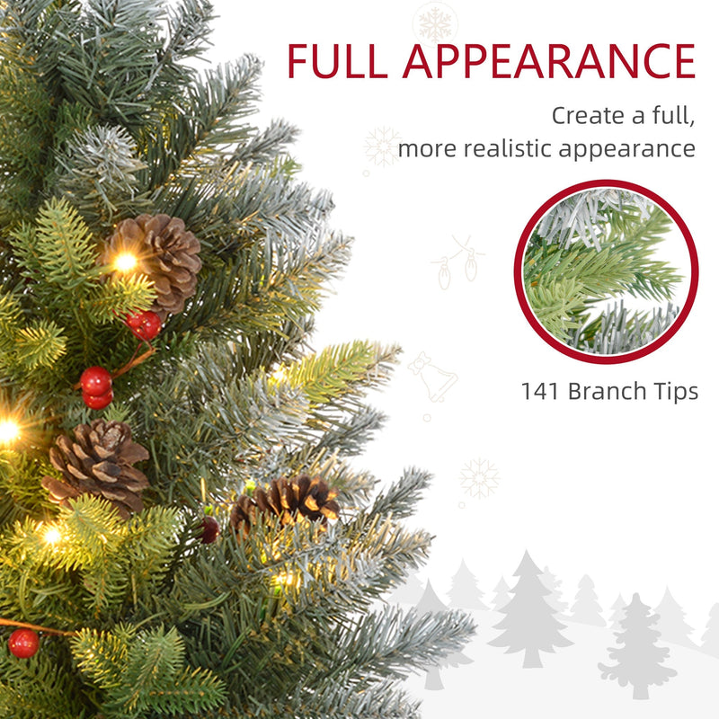 2ft set Christmas tree full appearance panel showing 141 branch tips