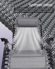 Close-up of the breathable synthetic mesh fabric used across the seat and backrest