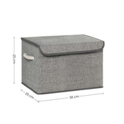 Assembly steps for the fabric storage box, bottom board and handles