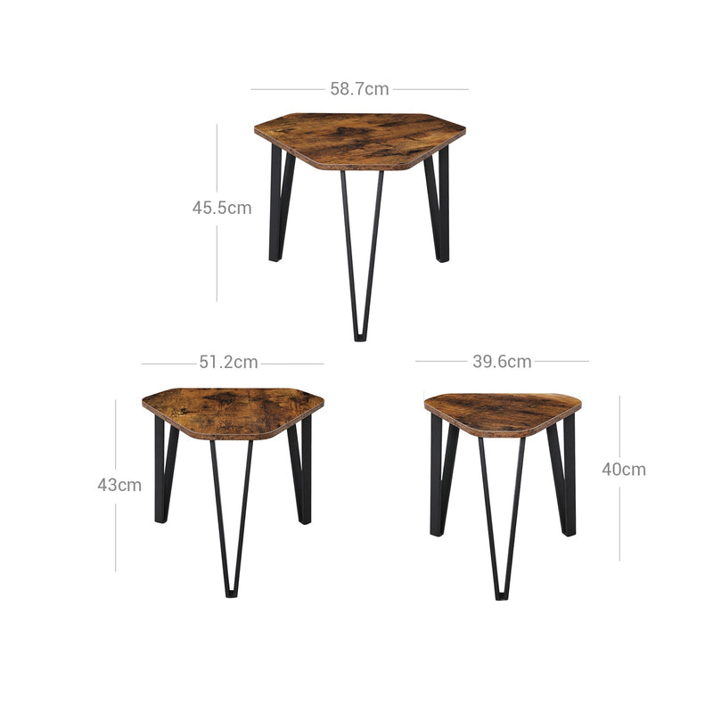Dimensions diagram showing widths of 58.7, 51.2 and 39.6 cm and heights of 45.5, 43 and 40 cm