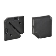 Single base weight piece shown from above and underneath, showing the interlocking slot design