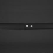 Black Three Seater Garden Swing Chair With Adjustable Canopy For Shaded Outdoor Comfort