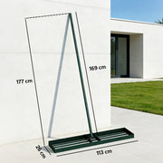 Lawn Levelling Rake with Wide Head for Smoothing Soil and Sand Green AOSOM