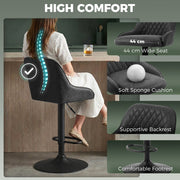 Adjustable bar stools - Black