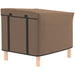 Waterproof Rabbit Hutch Cover Fits X-D2-0047 and Similar Models Brown by PawHut