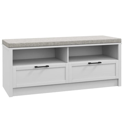 HOMCOM Shoe Bench with Cushion and Storage Homcom