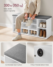 Feature panel showing the bench top takes a maximum static load of 150 kg