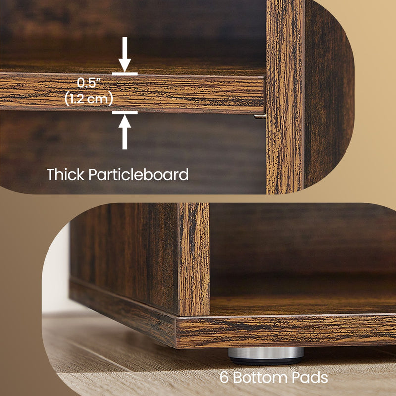 Vasagle shoe bench shown from a side angle