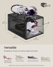 Shoe storage box dimensions diagram