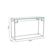 Dimensions diagram for the 120cm wide, 40cm deep, 75cm high console table