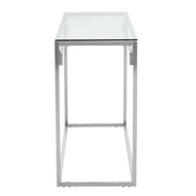 Side view of the console table showing its slim 40cm depth