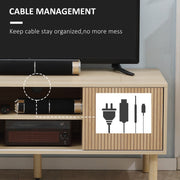 Cable management panel showing the cable hole at the back of the cabinet keeping wires tidy
