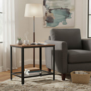 Vasagle side table styled beside a sofa in a living room