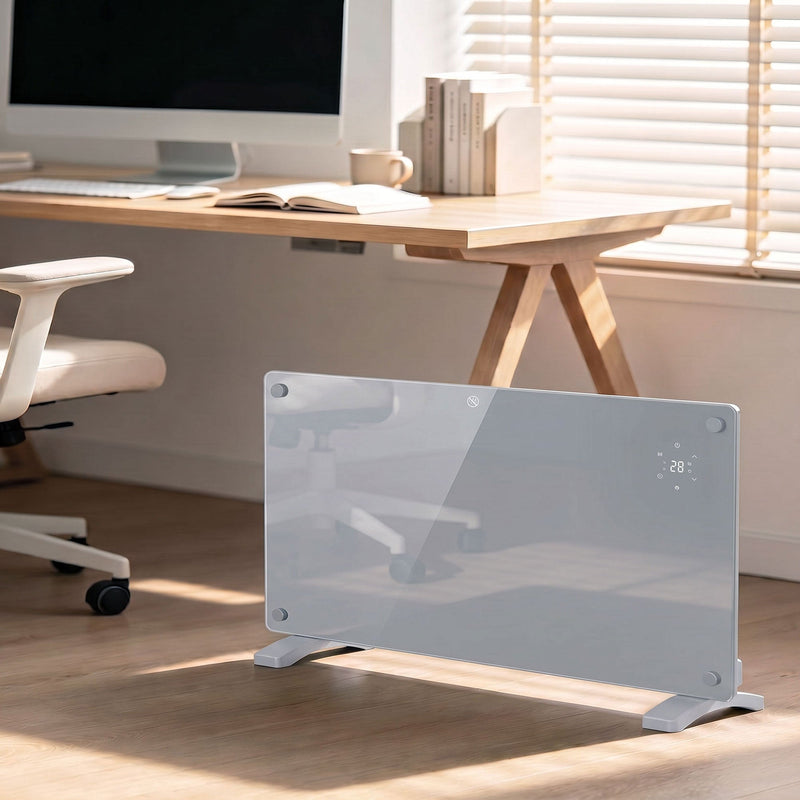HOMCOM 2000W panel heater freestanding in a home office