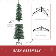 Tree sections with detachable and foldable metal base options, easy assembly