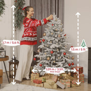 5ft tree dimensions diagram showing 1.5 m height and 1.09 m width